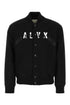 Alyx Men Black Wool Blend Bomber Jacket by Luosophy