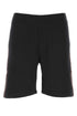 Alexander Mcqueen Men Black Cotton Bermuda Shorts by Luosophy