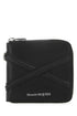 Alexander Mcqueen Men Black Leather Wallet by Luosophy