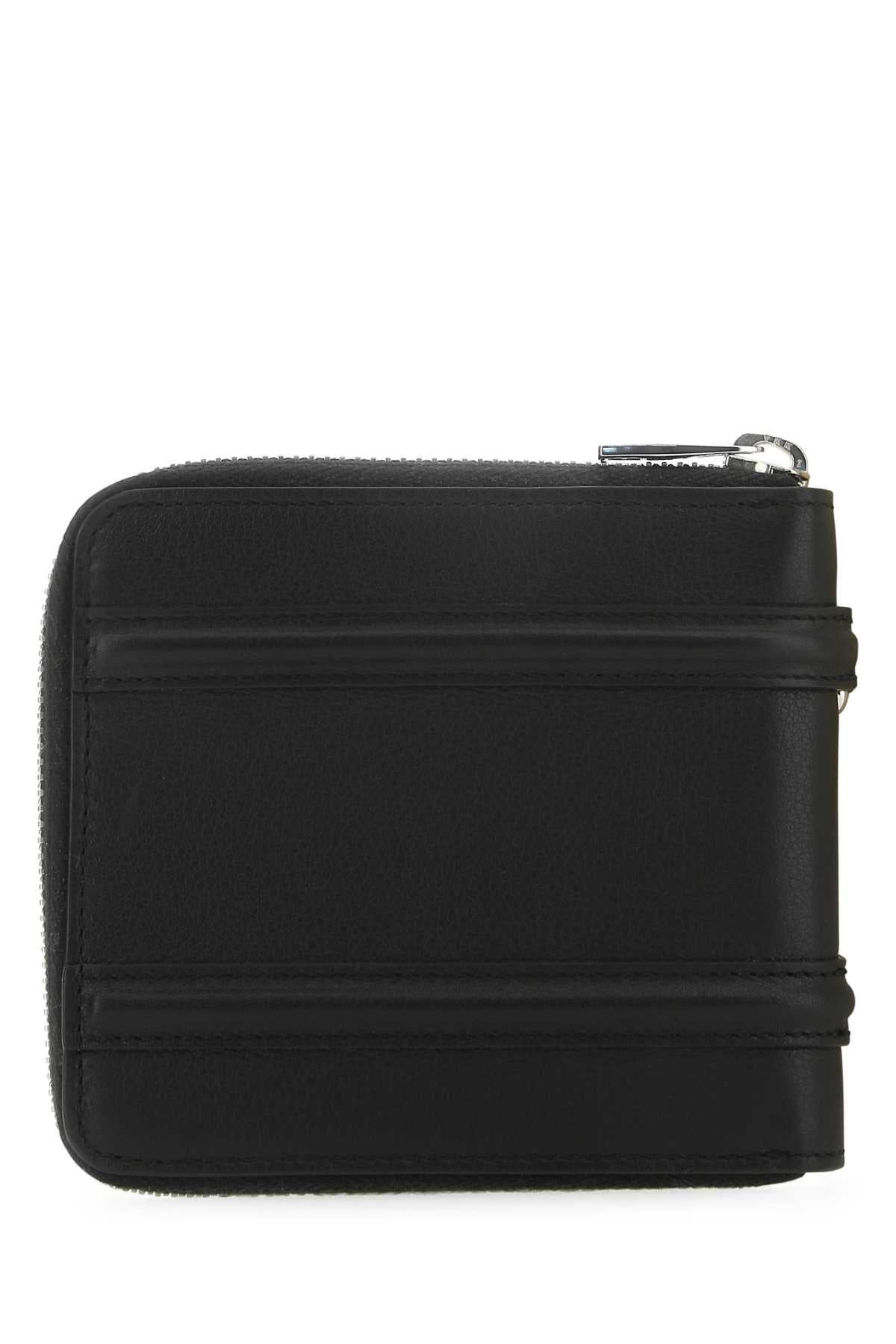 Alexander Mcqueen Men Black Leather Wallet by Luosophy