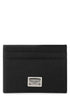 Dolce & Gabbana Men Black Leather Card Holder by Luosophy