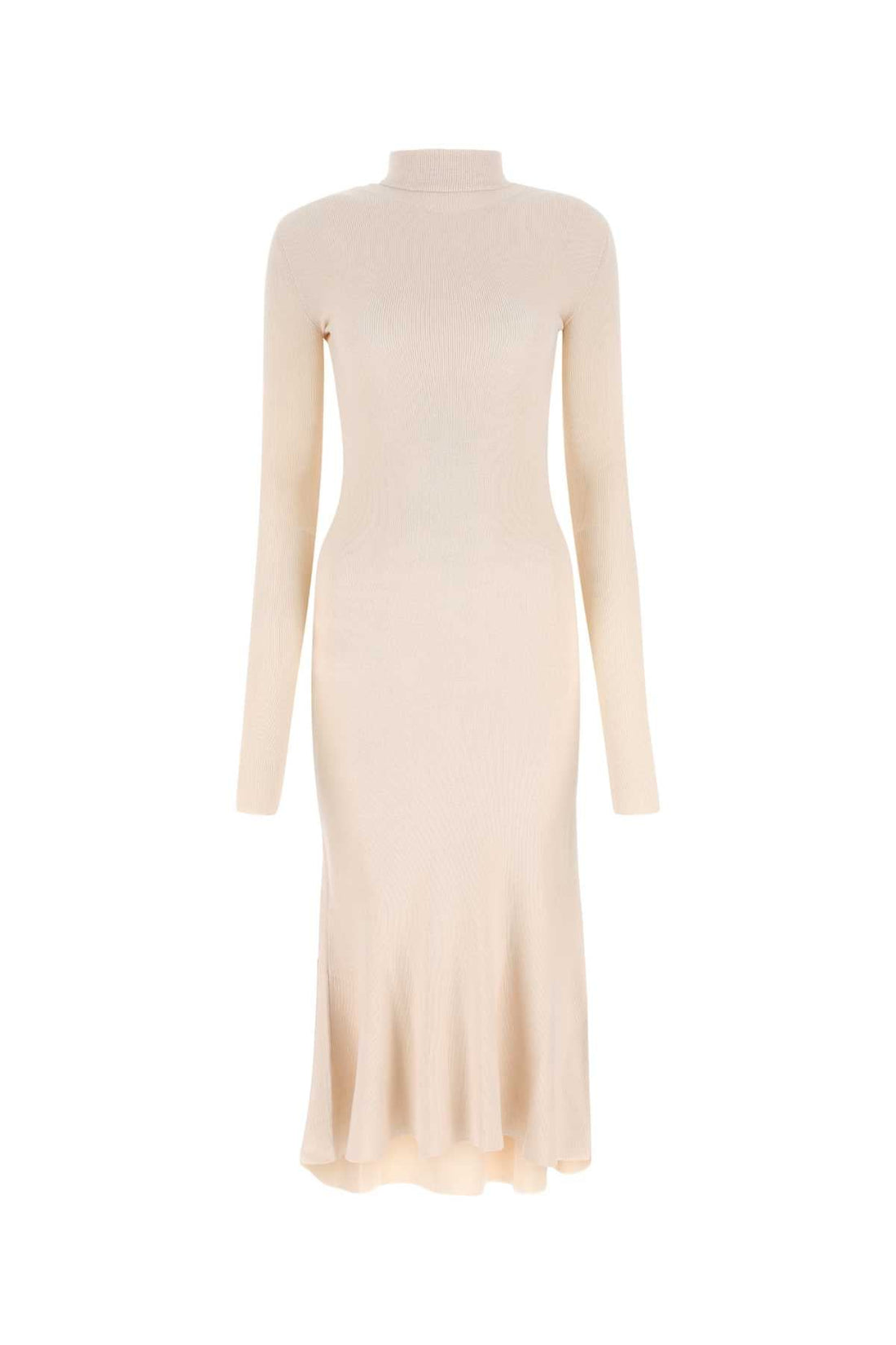 Balenciaga Women Sand Silk Blend Dress by Luosophy