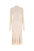 Balenciaga Women Sand Silk Blend Dress by Luosophy