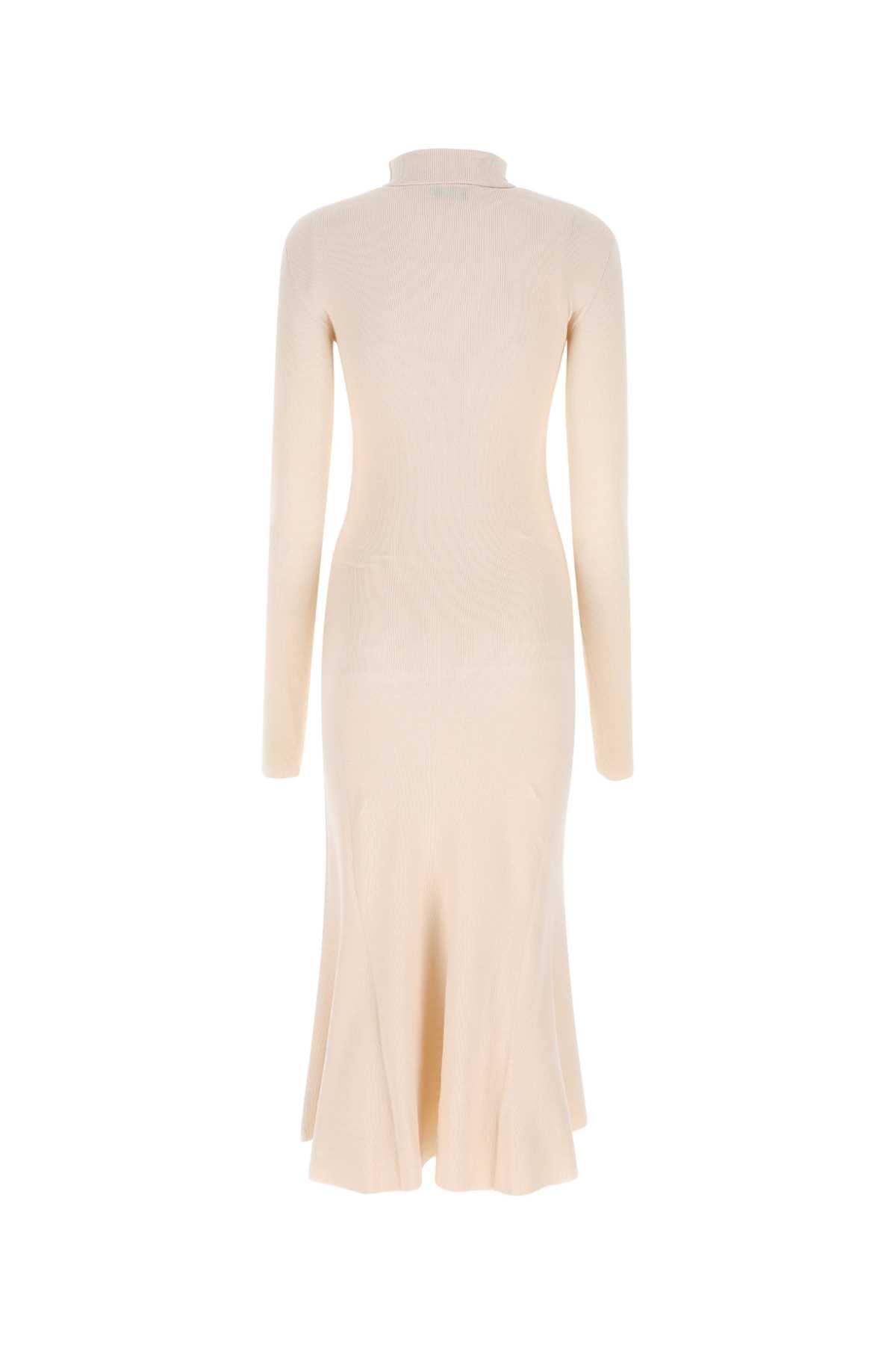 Balenciaga Women Sand Silk Blend Dress by Luosophy
