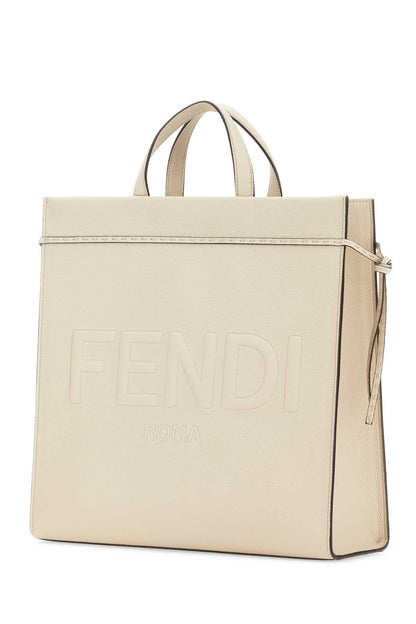 Fendi Men Ivory Medium Go To Shopper Shopping Bag by Luosophy