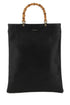 Jil Sander Women Black Leather Medium Shopping Bag by Luosophy