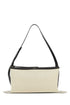 Jil Sander Women Two-Tone Canvas And Leather Medium Empire Shoulder Bag by Luosophy