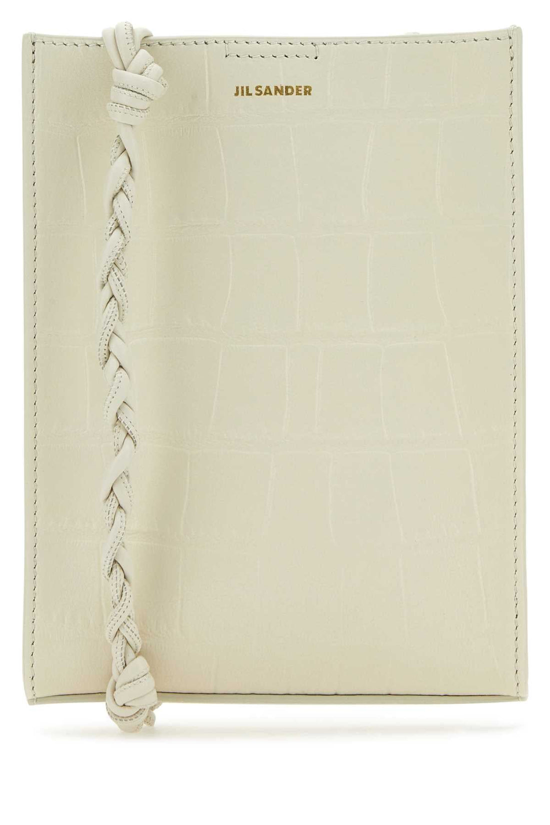 Jil Sander Women Ivory Leather Shoulder Bag by Luosophy