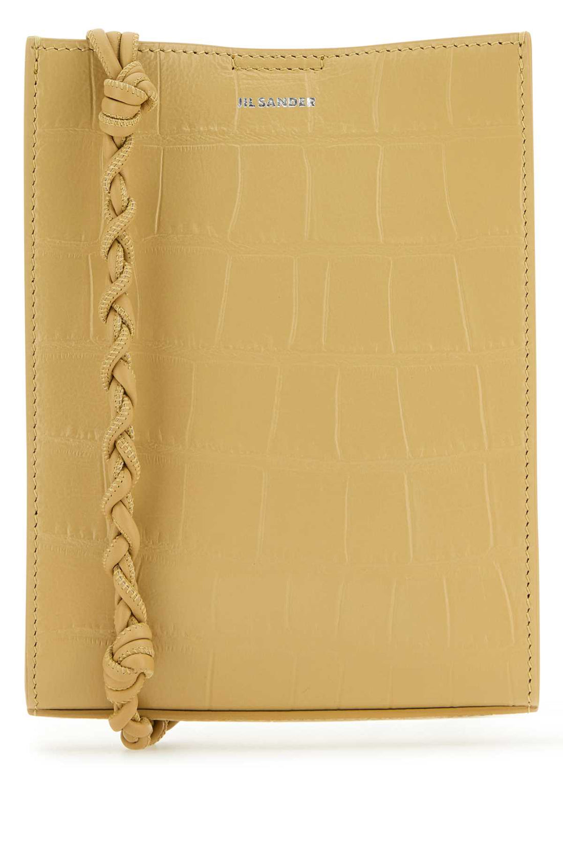 Jil Sander Women Beige Leather Small Tangle Shoulder Bag by Luosophy