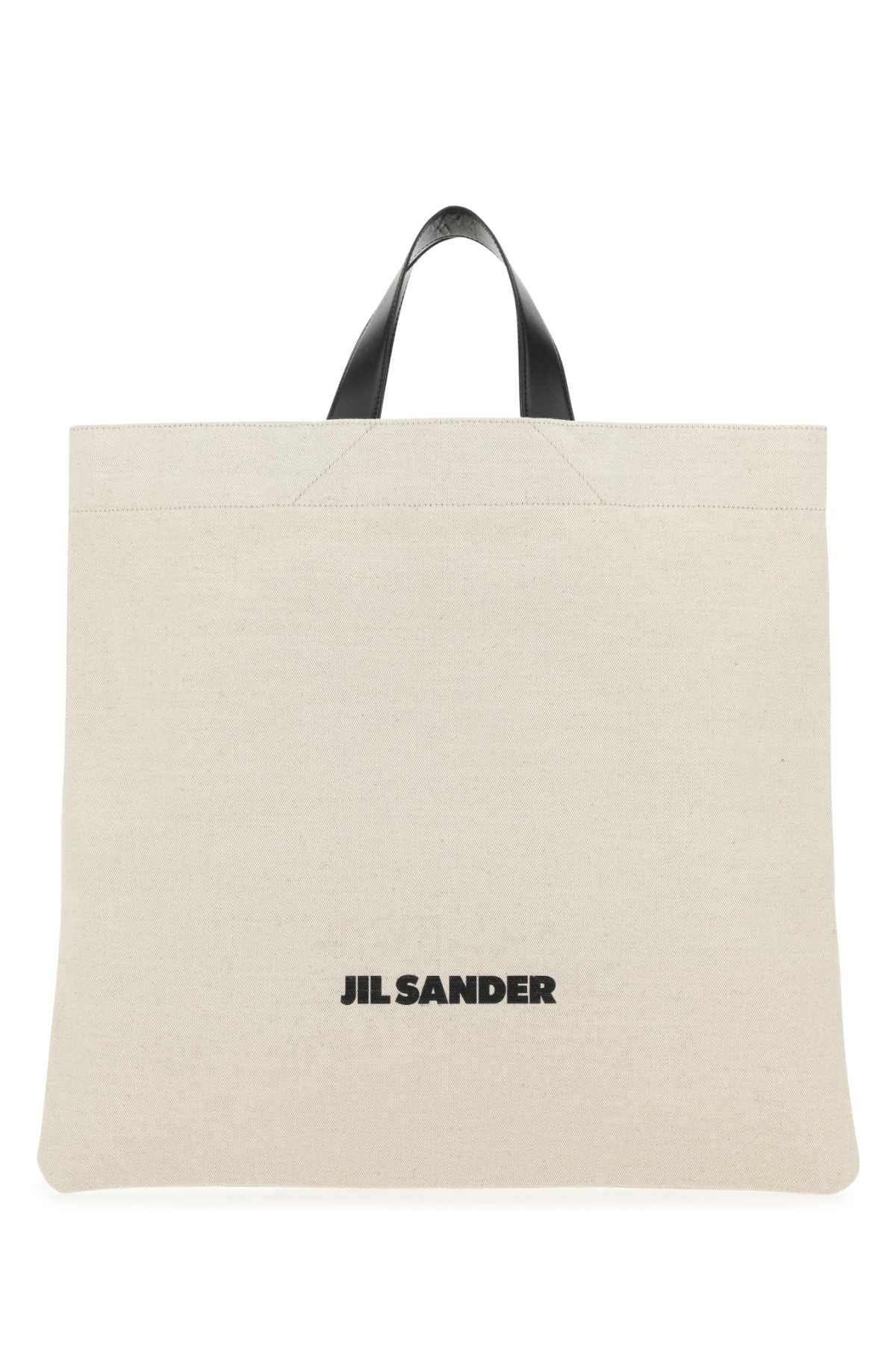 Jil Sander Women Sand Canvas Shopping Bag by Luosophy
