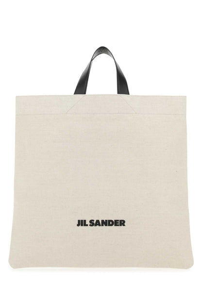 Jil Sander Women Sand Canvas Shopping Bag by Luosophy