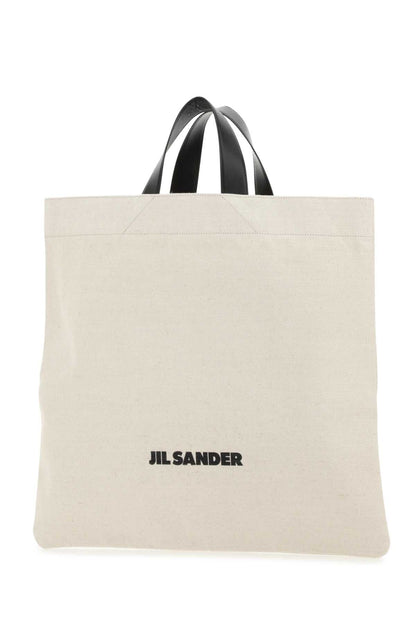 Jil Sander Women Sand Canvas Shopping Bag by Luosophy