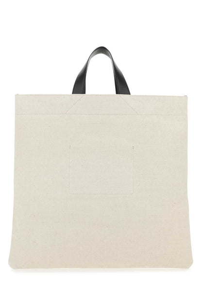 Jil Sander Women Sand Canvas Shopping Bag by Luosophy