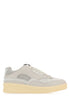 Jil Sander Women Grey Canvas And Rubber Basket Sneakers by Luosophy