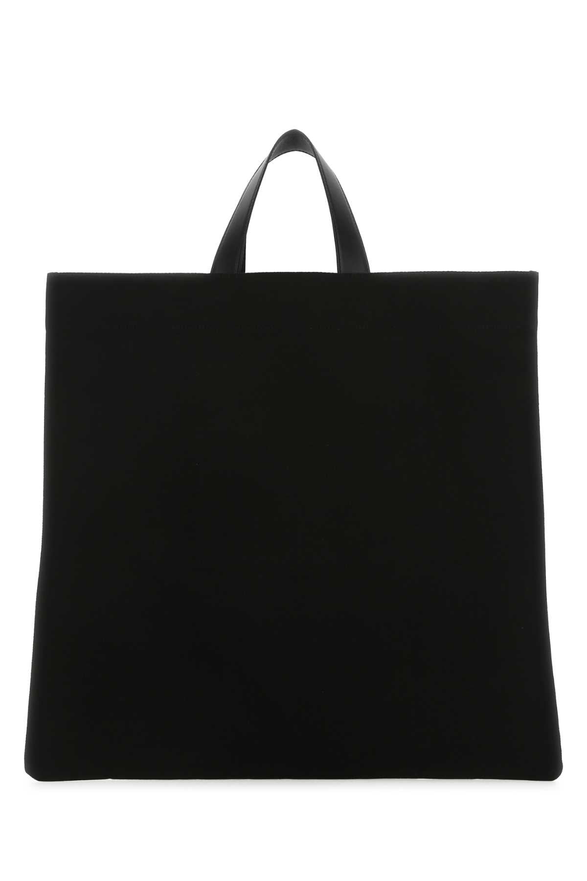 Jil Sander Women Black Canvas Shopping Bag by Luosophy