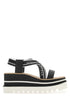 Stella Mccartney Women Two-Tone Fabric Sneak Elyse Sandals by Luosophy