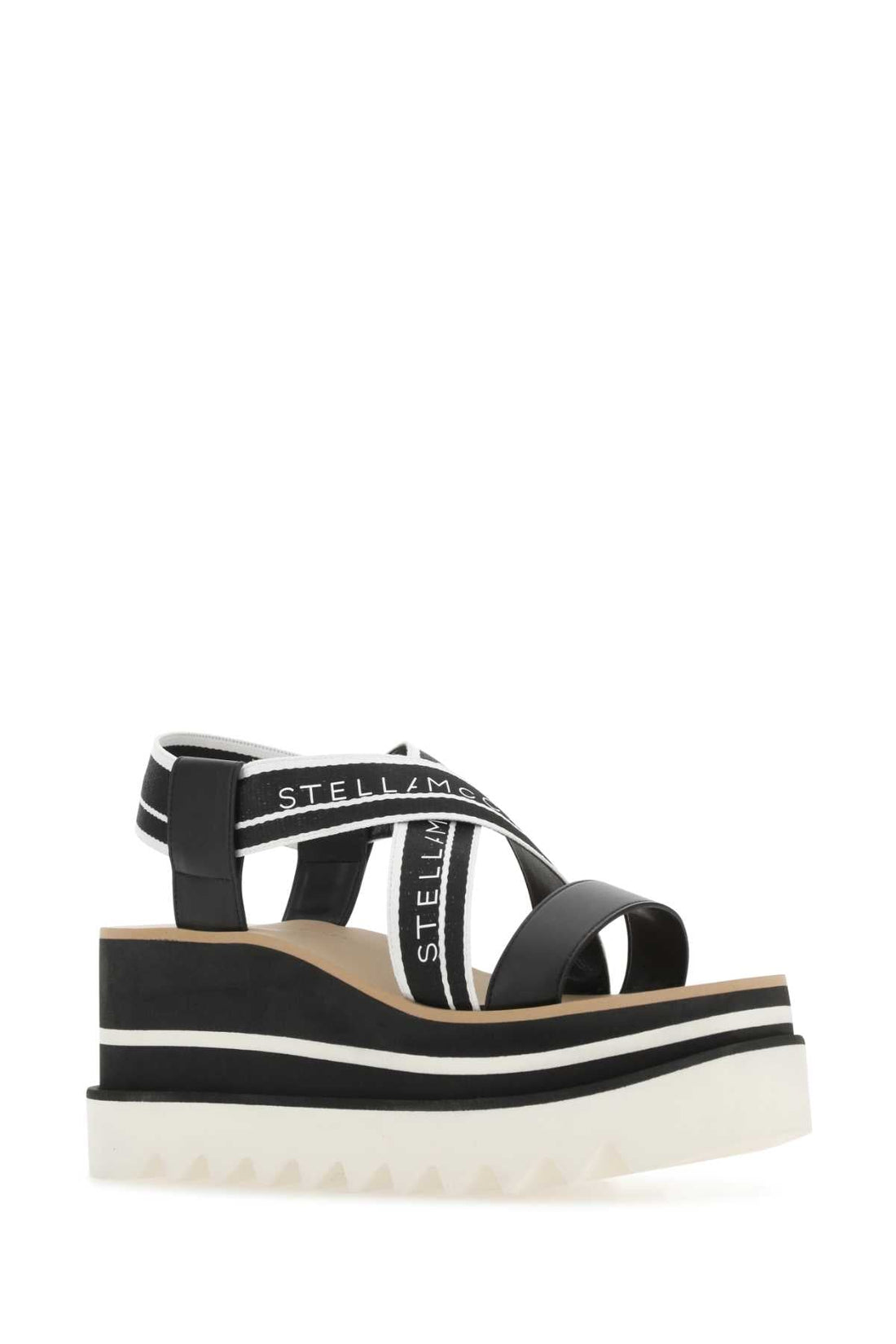 Stella Mccartney Women Two-Tone Fabric Sneak Elyse Sandals by Luosophy