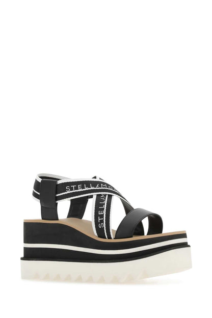 Stella Mccartney Women Two-Tone Fabric Sneak Elyse Sandals by Luosophy