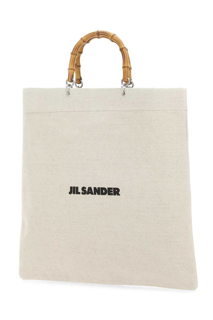 Jil Sander Men Sand Canvas Handbag by Luosophy