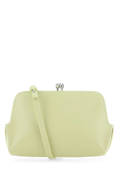 Jil Sander Women Pastel Green Leather Micro Goji Crossbody Bag by Luosophy