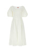 Kenzo Women White Broderie Anglaise Dress by Luosophy