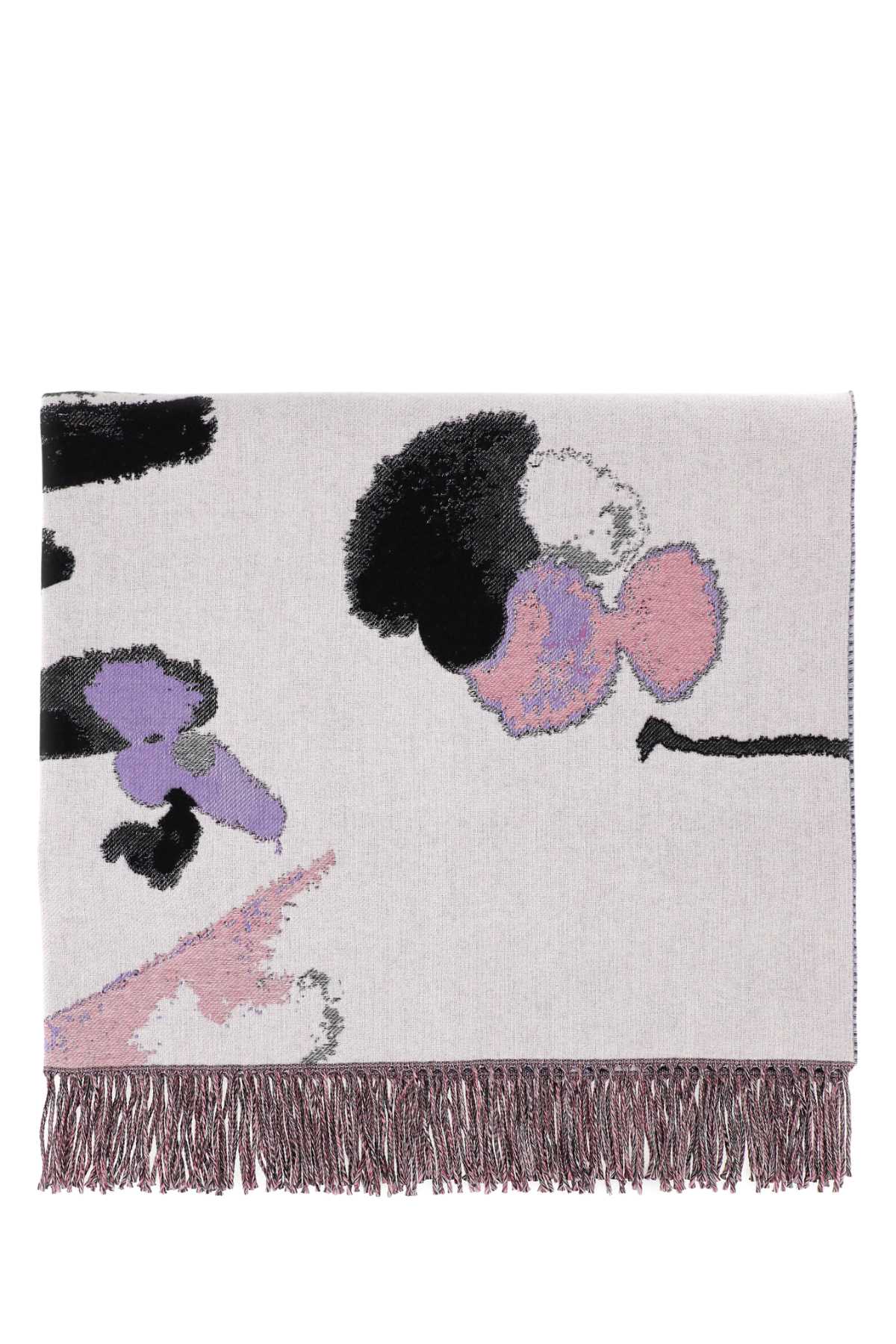 Alexander Mcqueen Women Embroidered Wool Blend Blanket by Luosophy