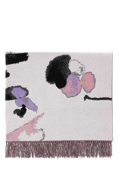 Alexander Mcqueen Women Embroidered Wool Blend Blanket by Luosophy