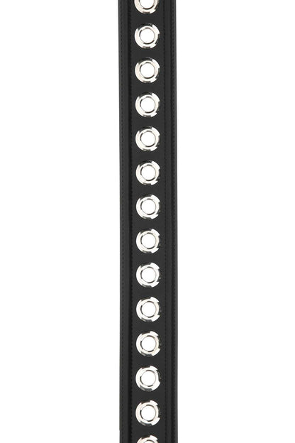 Alexander Mcqueen Women Black Leather Belt by Luosophy