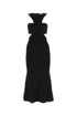 Alexander Mcqueen Women Black Viscose Blend Dress by Luosophy