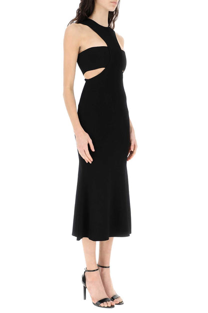 Alexander Mcqueen Women Black Viscose Blend Dress by Luosophy