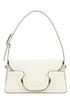 Valentino Garavani Women Ivory Leather Le Grand Deuxieme Shoulder Bag by Luosophy