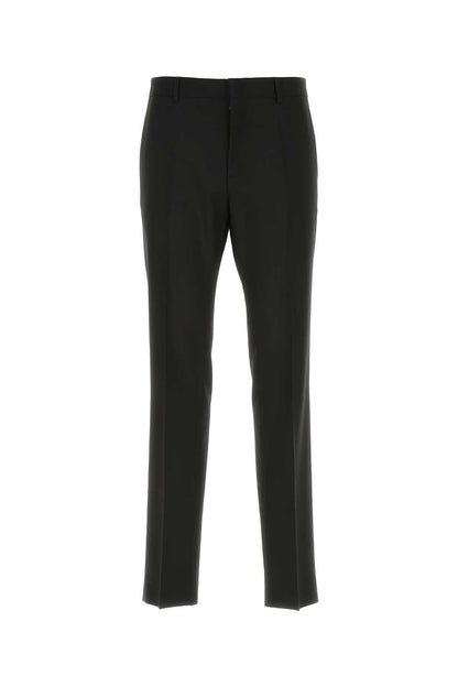 Valentino Garavani Men Black Wool Pant by Luosophy