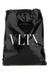Valentino Garavani Men Black Leather Vltn Sack by Luosophy