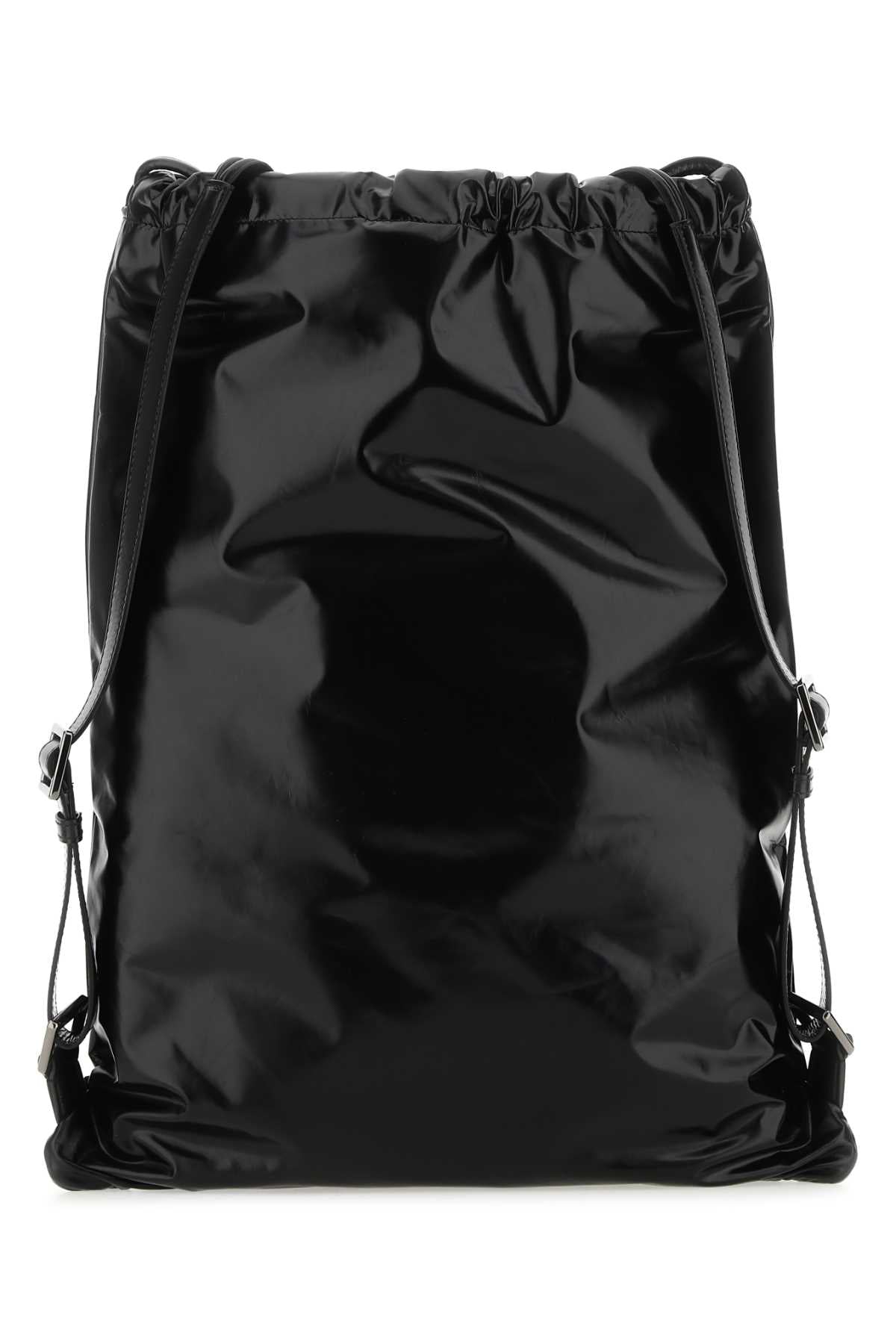 Valentino Garavani Men Black Leather Vltn Sack by Luosophy