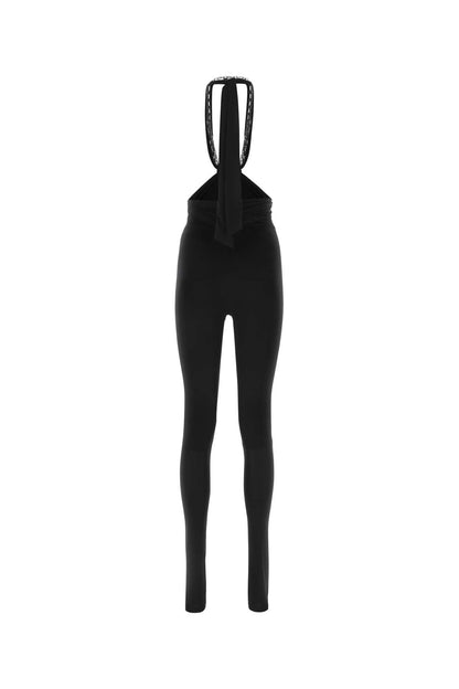 The Attico Women Black Stretch Polyester Ruby Pant by Luosophy