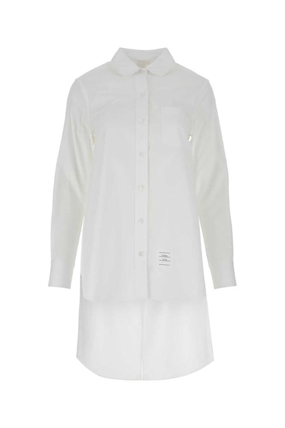Thom Browne Women White Poplin Oversize Shirt by Luosophy