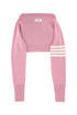 Thom Browne Unisex Pink Wool Clutch by Luosophy