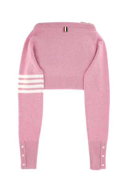 Thom Browne Unisex Pink Wool Clutch by Luosophy