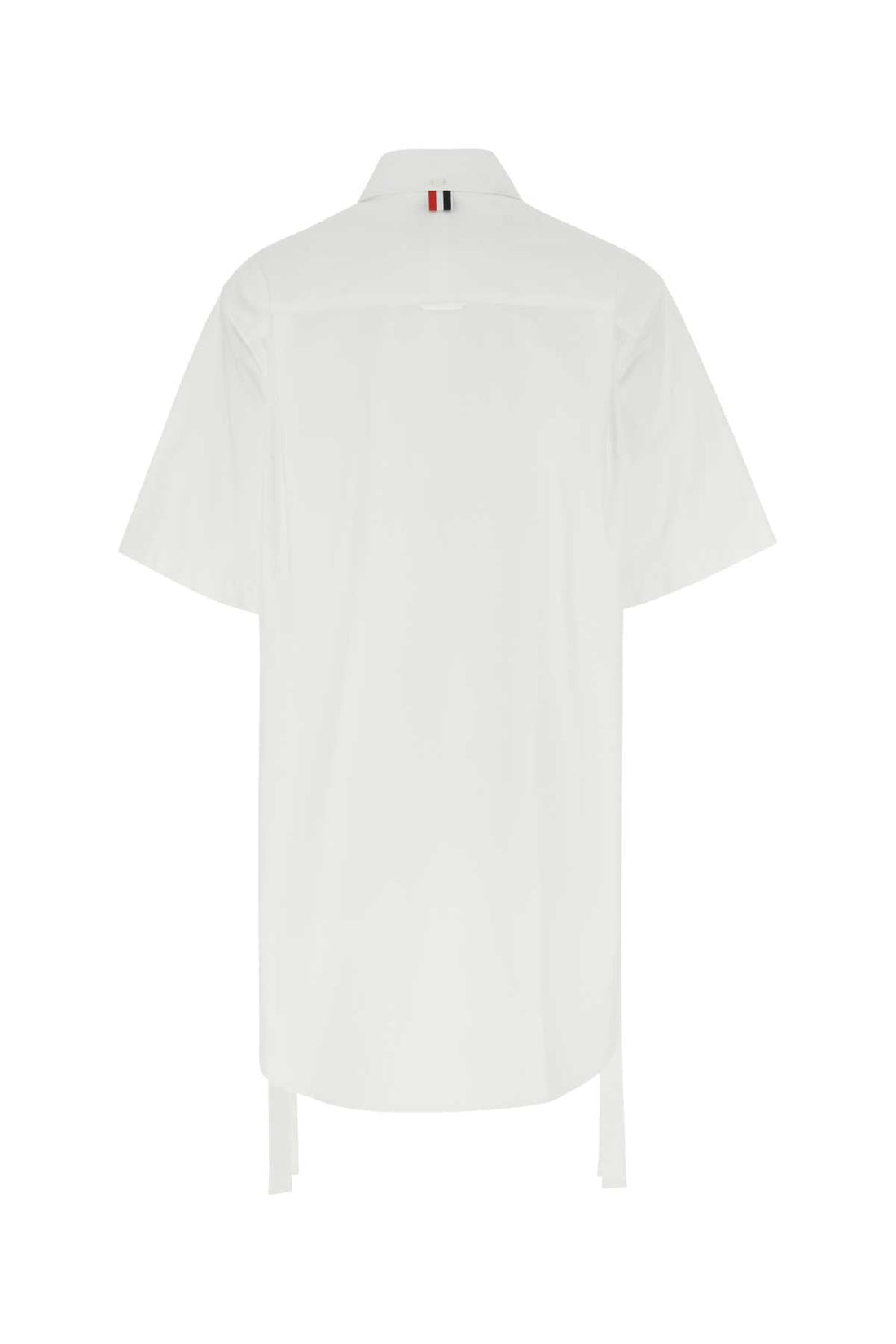 Thom Browne Women White Poplin Shirt Mini Dress by Luosophy