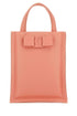 Salvatore Ferragamo Women Salmon Nappa Leather Mini Viva Bow Handbag by Luosophy