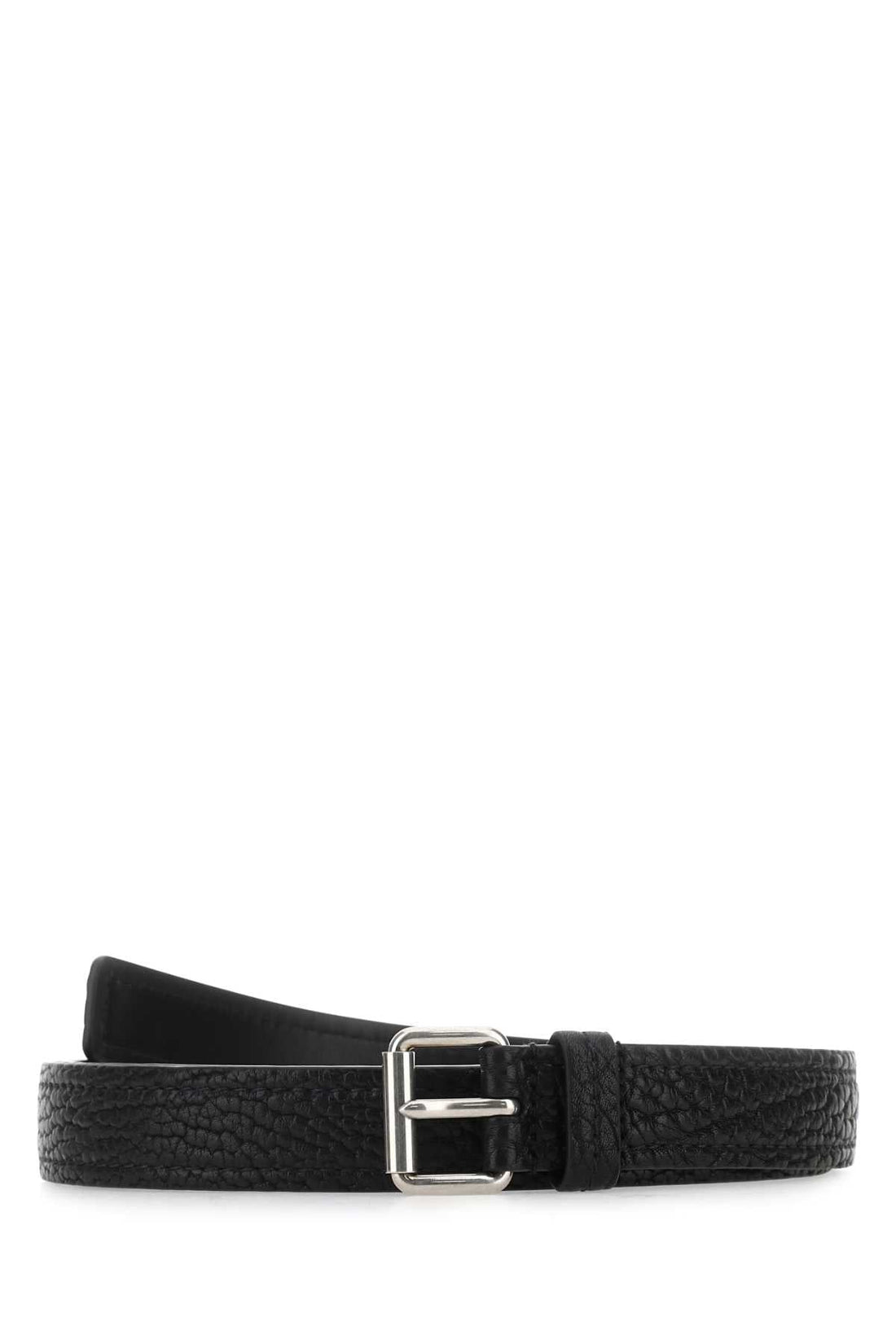 Prada Men Black Leather Belt by Luosophy