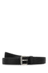Prada Men Black Leather Belt by Luosophy