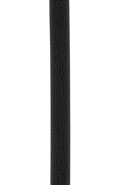 Prada Men Black Leather Belt by Luosophy