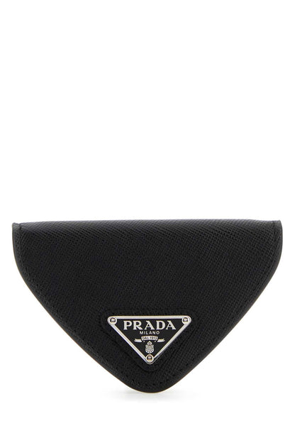 Prada Men Black Leather Coin Purse by Luosophy