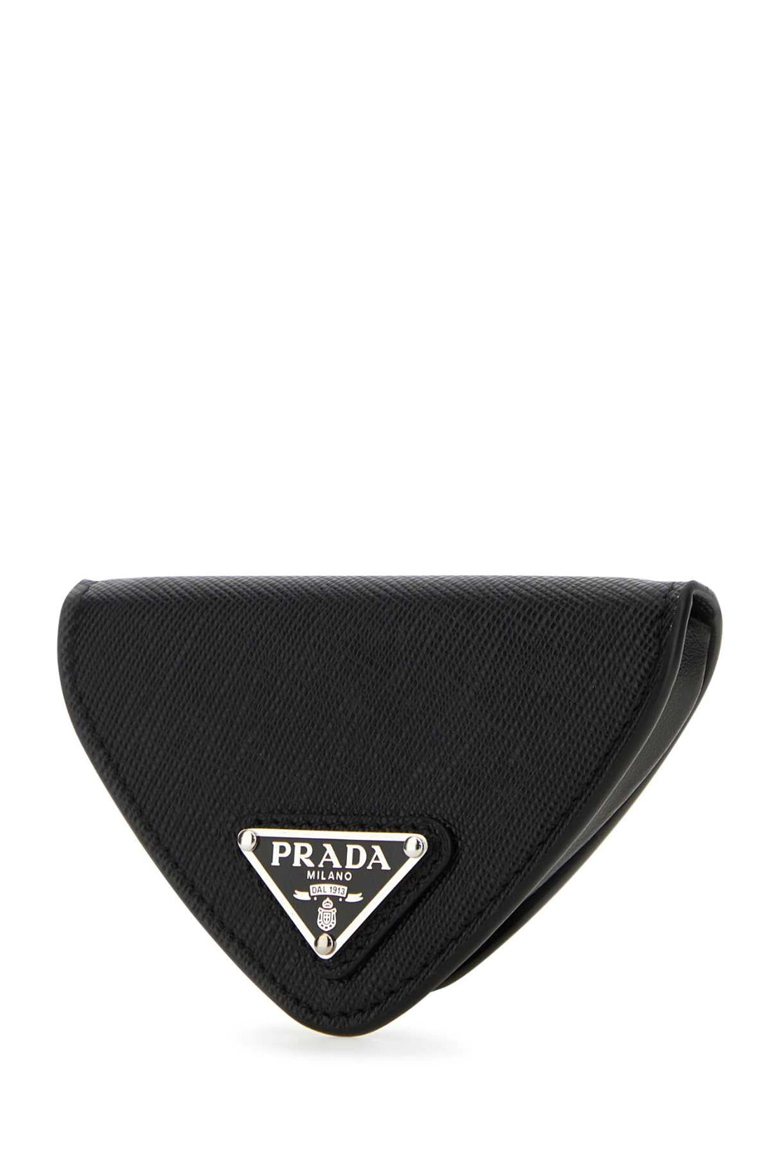 Prada Men Black Leather Coin Purse by Luosophy