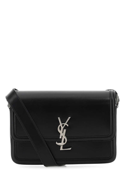 Saint Laurent Men Black Leather Solferino Shoulder Bag by Luosophy