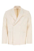 Prada Men Ivory Cotton Blazer by Luosophy