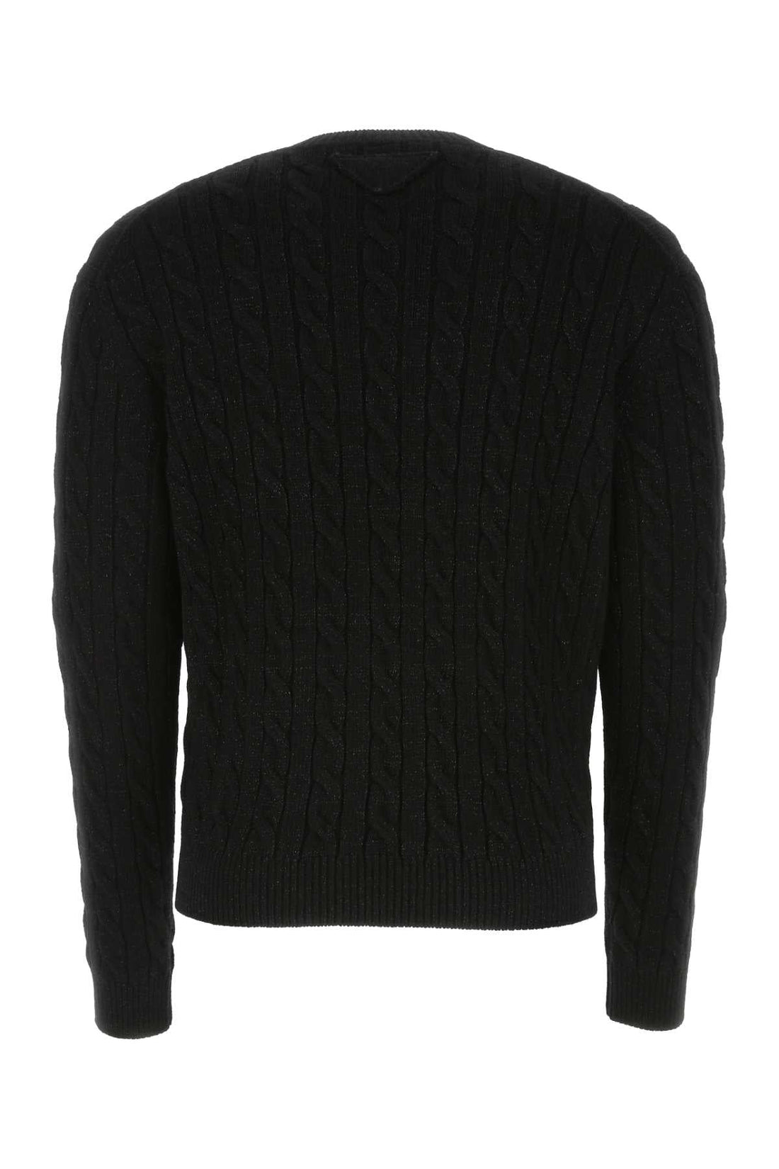 Prada Men Black Wool Blend Sweater - DestGlow