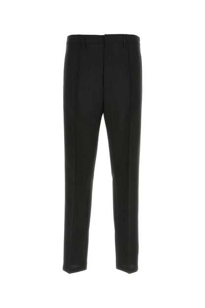Prada Men Black Mohair Blend Pant by Luosophy