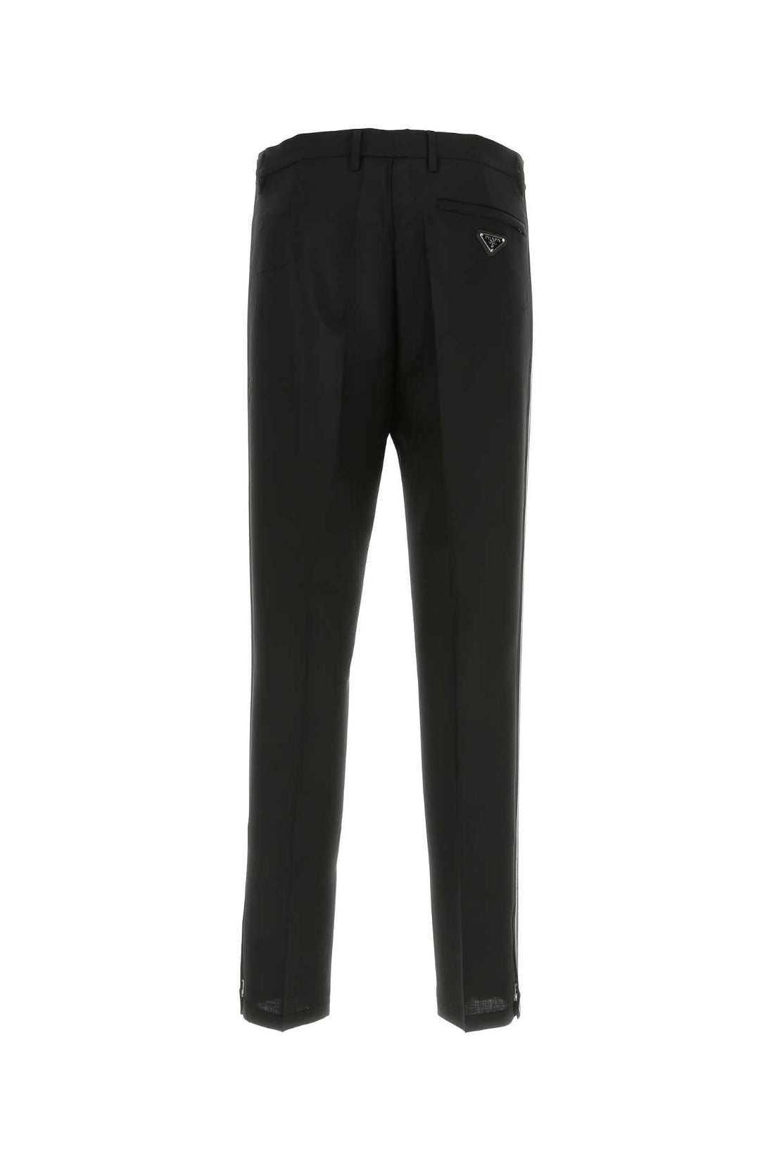 Prada Men Black Mohair Blend Pant by Luosophy
